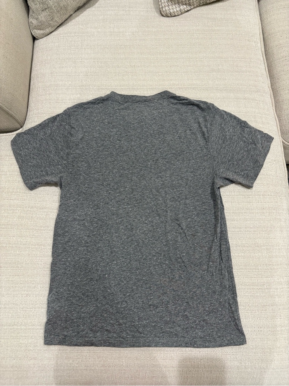 Hook 'Em Horns Texas Graphic Tee - Gray with Burnt Orange Print - Picture 3 of 3
